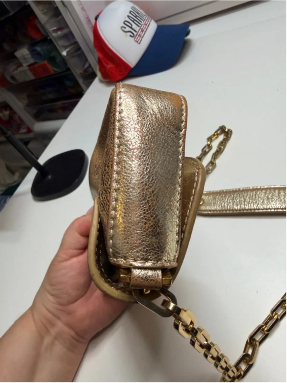 Women's Tory Burch Gold Crossbody Bag One Size